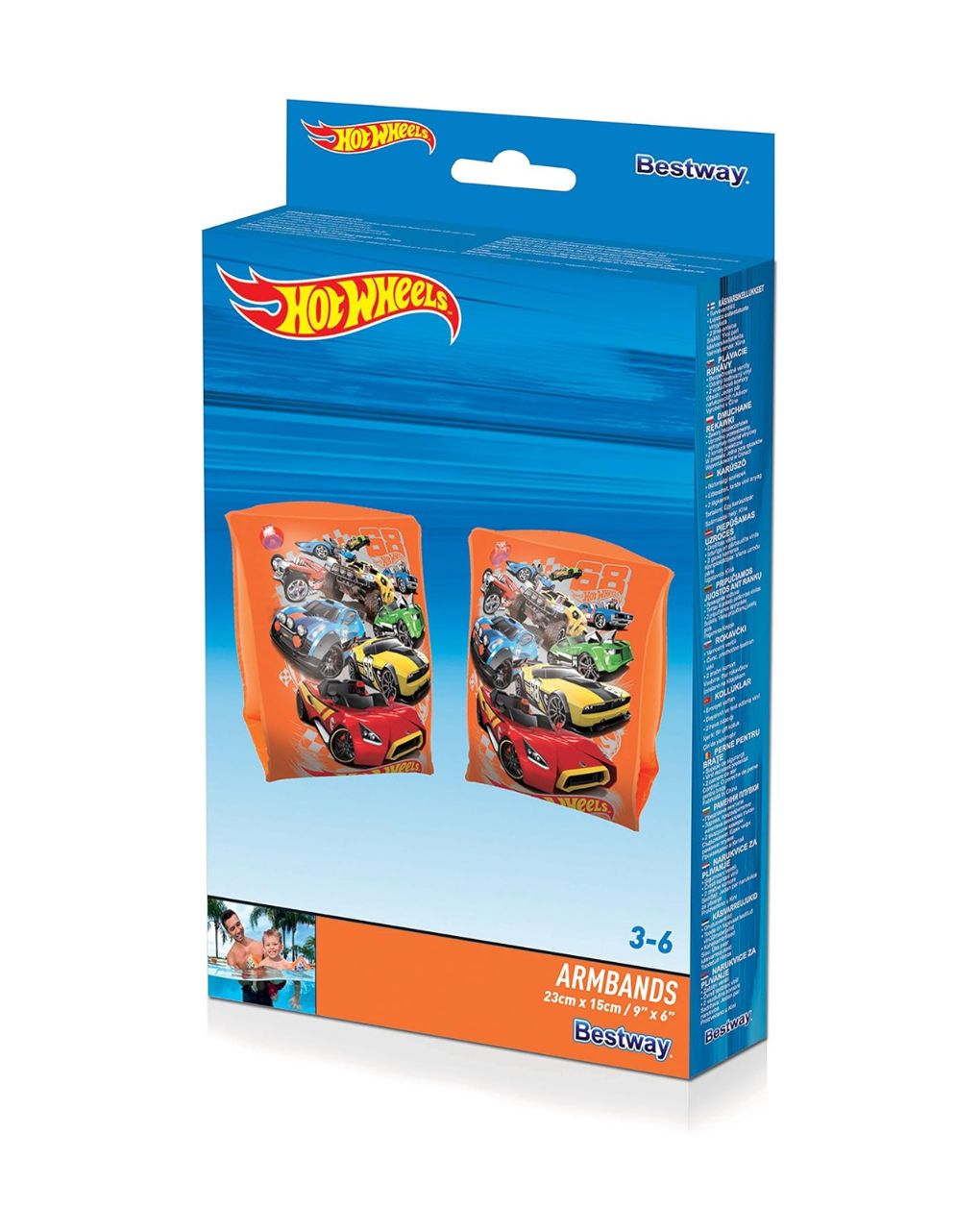Bestway μπρατσάκια hot wheels 23x15cm - Bestway