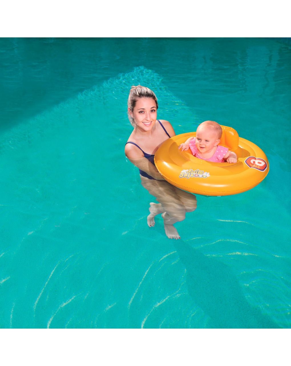 Bestway φουσκωτό σωσίβιο με κάθισμα swim safe abc step a 69cm 32096 - Bestway