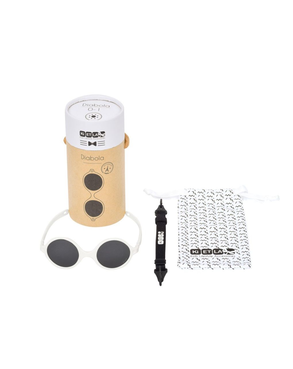 Kietla γυαλία ηλίου diabola 0-1 ετών white - kietla