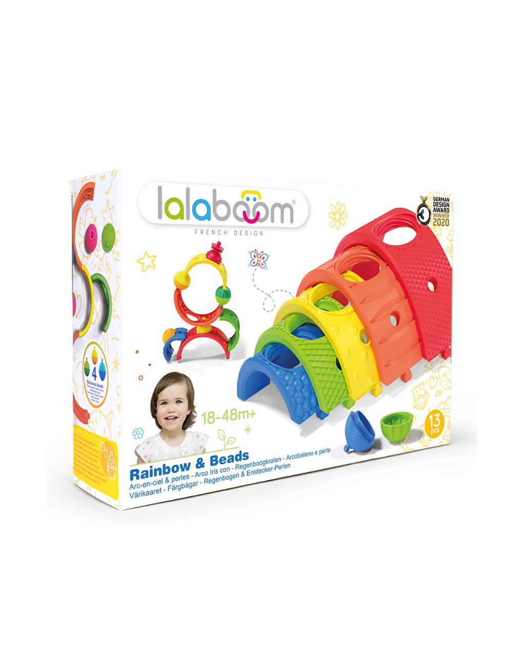 Lalaboom ουράνιο τόξο και χάντρες 13τμχ 1000-86153 - Lalaboom