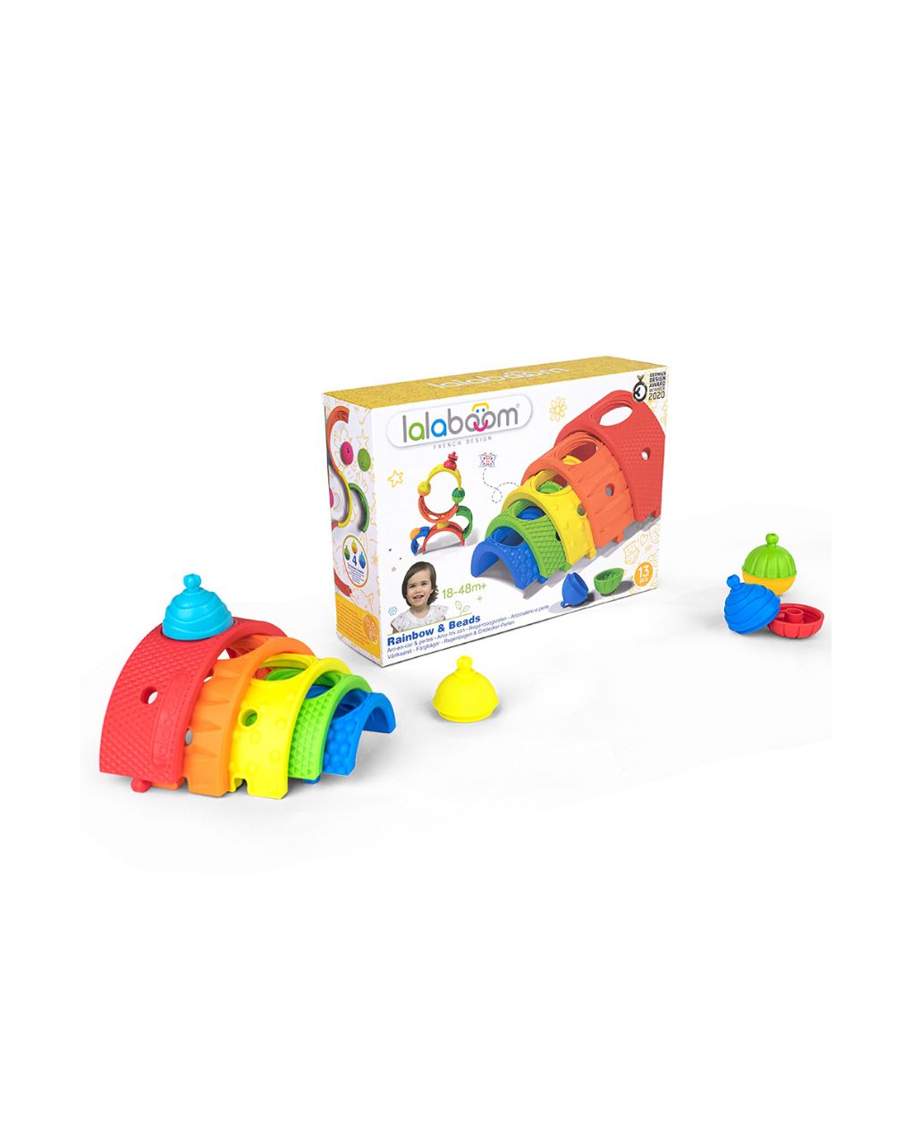 Lalaboom ουράνιο τόξο και χάντρες 13τμχ 1000-86153 - Lalaboom