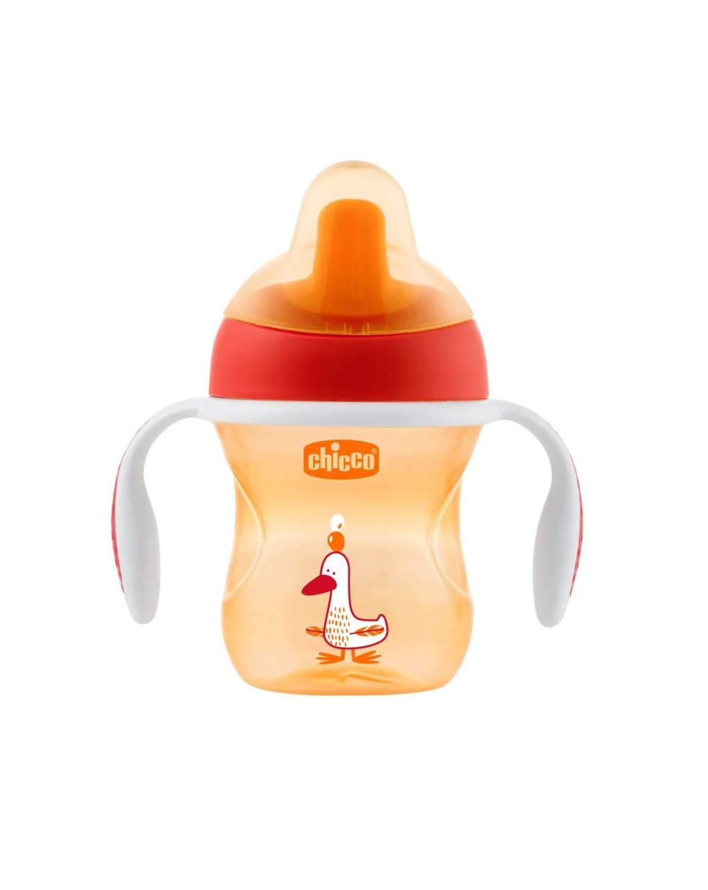 Chicco εκπαιδευτικό ποτηράκι 200ml 6m+ πορτοκαλί/πράσινο f04-06921-30-01 (2 σχέδια) - Chicco