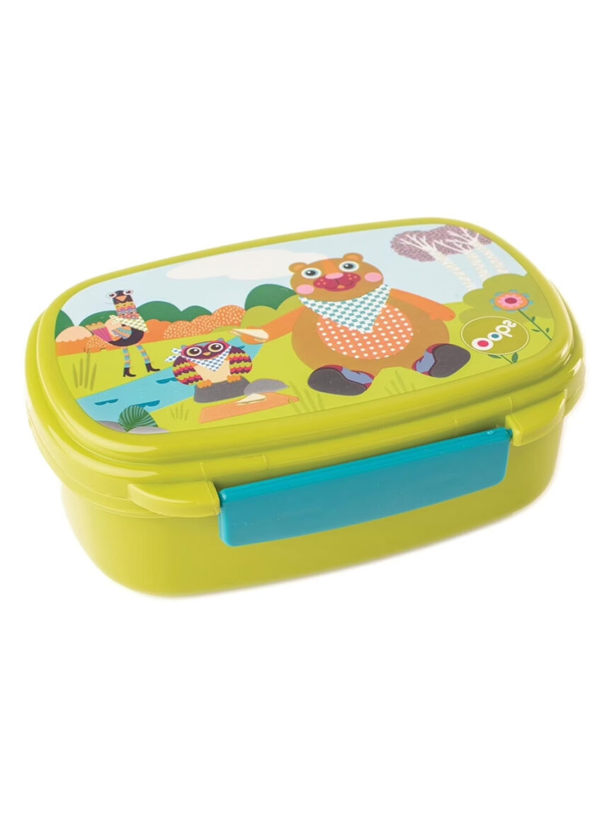 Oops πλήρες σετ φαγητού cool lunch kit 370ml forest - Oops