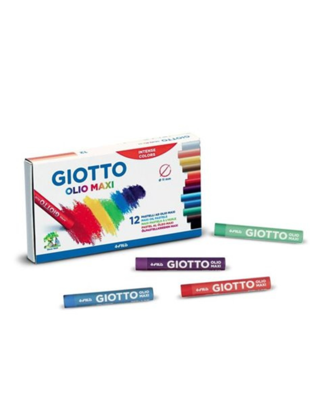 Giotto λαδοπαστέλ 7cm olio (12τμχ)  000293000