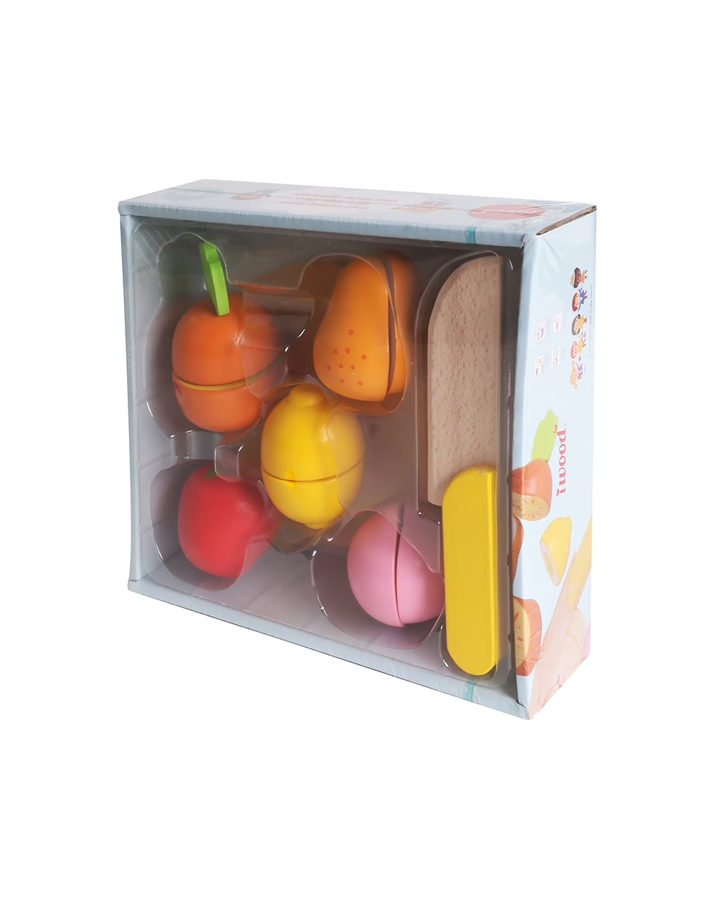 σετ με ξύλο κοπής: φρούτα - iwood