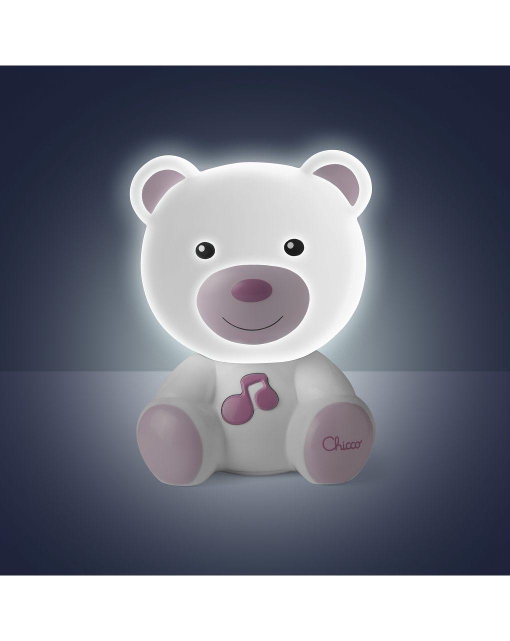 Chicco  αρκουδάκι φωτάκι νύκτος με μελωδία ροζ y01-09830-10 - Chicco
