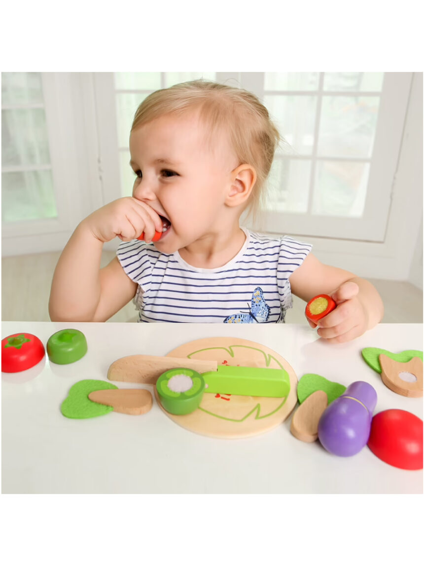 σετ με ξύλο κοπής: λαχανικά - iwood