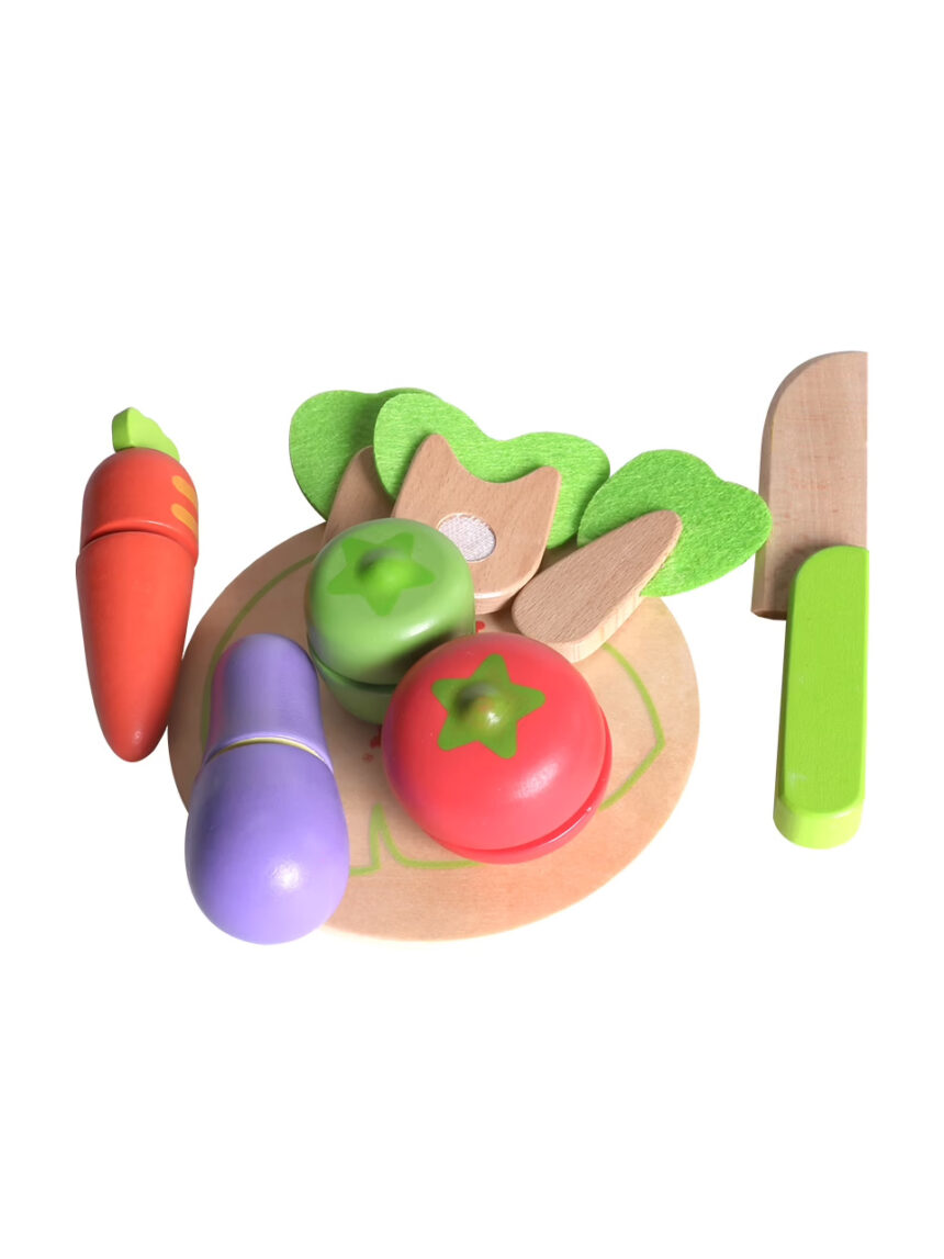 σετ με ξύλο κοπής: λαχανικά - iwood