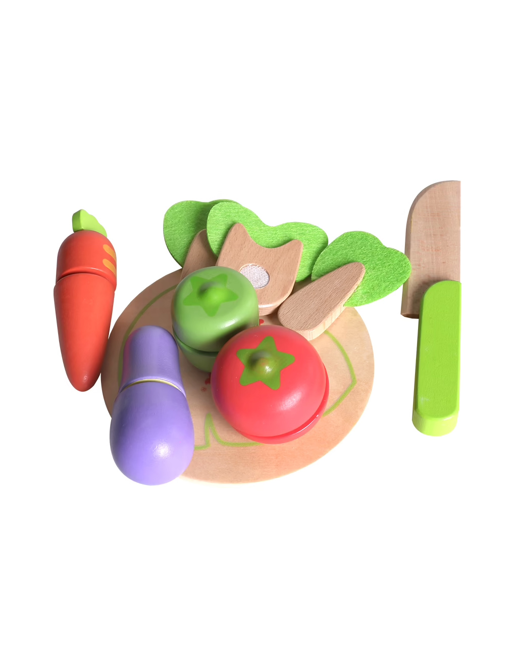 σετ με ξύλο κοπής: λαχανικά - iwood