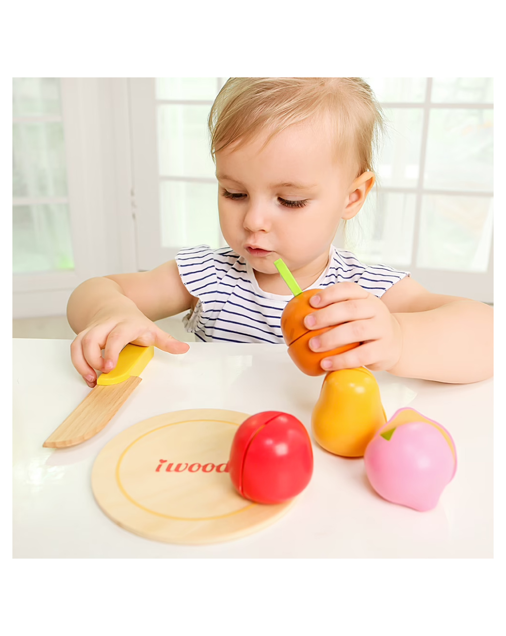 σετ με ξύλο κοπής: φρούτα - iwood