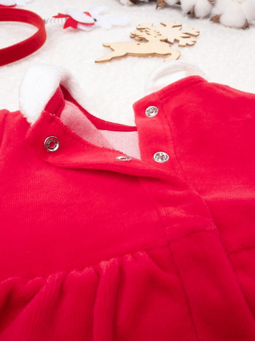 βρεφικό χριστουγεννιάτικο φορμάκι αγιοβασιλίτσα για κορίτσι - Prénatal