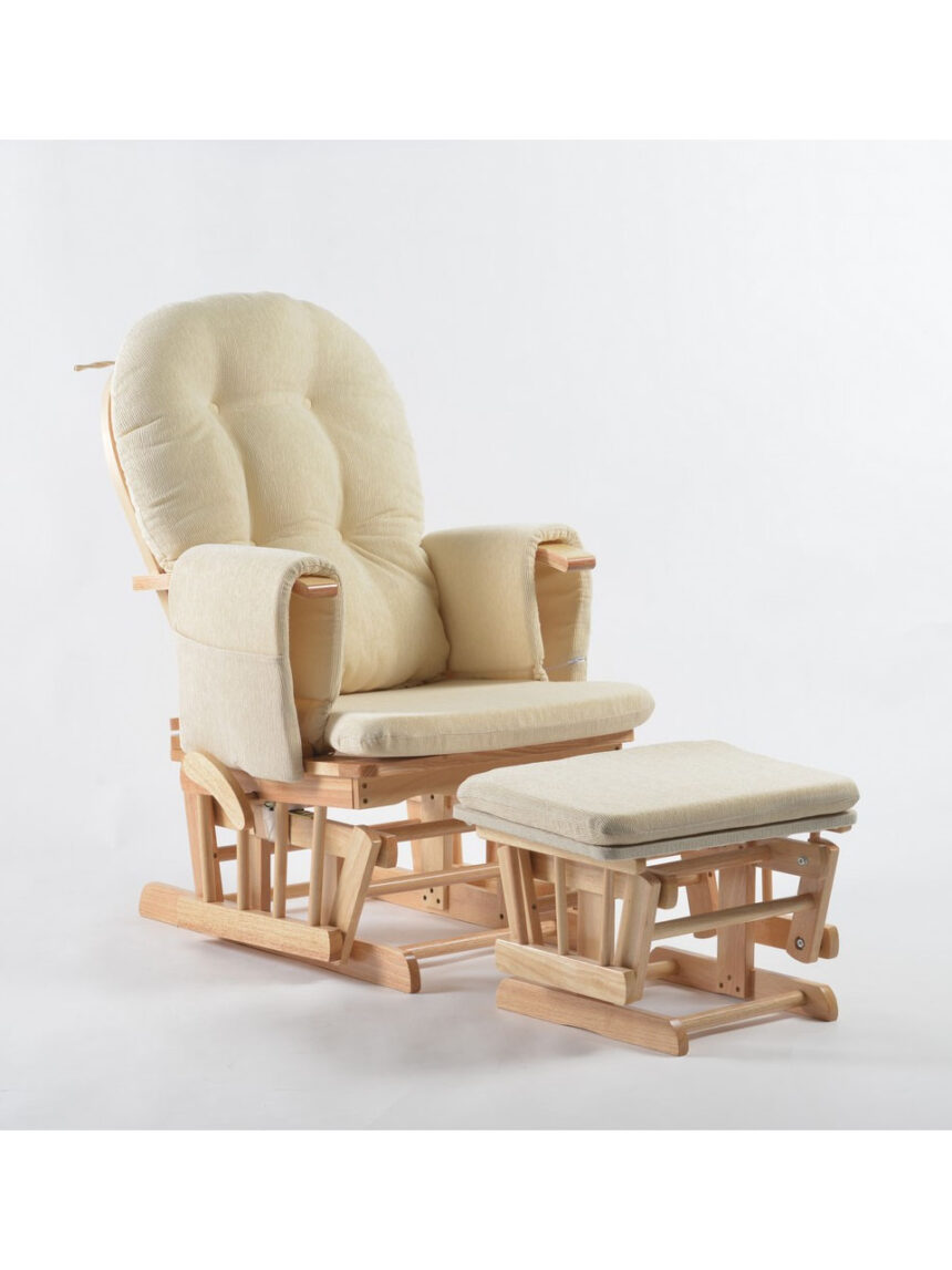 κουνιστή ξύλινη πολυθρόνα θηλασμού sofia nature - Neonato