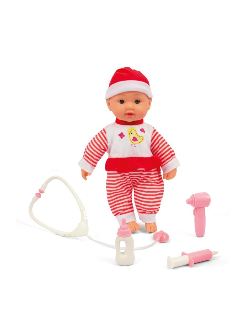 Love bebè κούκλα μωρό σετ γιατρού με ήχους και αξεσουάρ (2 σχέδια) - LOVE BEBÉ