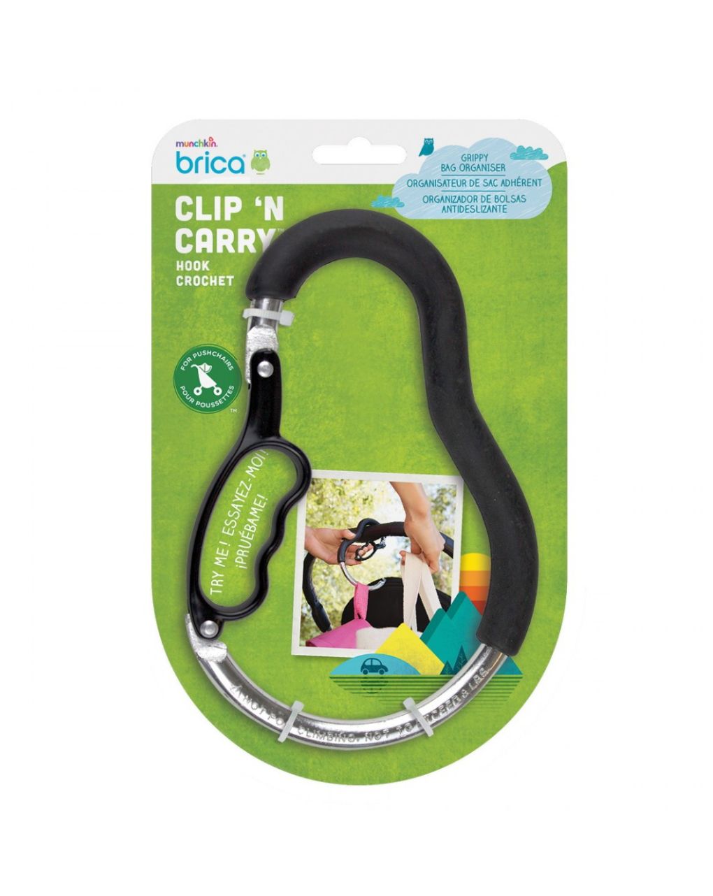Munchkin brica clip'n carry γάντζος για καρότσι 11037 - Munchkin