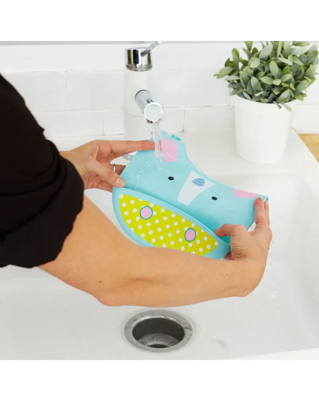 Skip hop zoo fold & go σαλιάρα σιλικόνης unicorn 29-2904002-06 - SKIP HOP