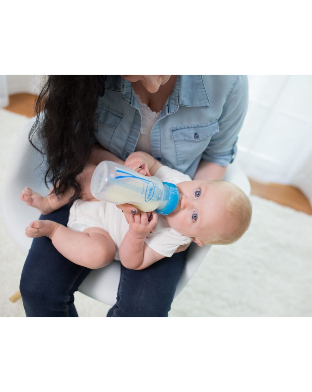 Dr. brown's options+ πλαστικό μπιμπερό 2τμχ με φαρδύ λαιμό 270ml μπλε 112.70.1hc.297 - Dr Browns
