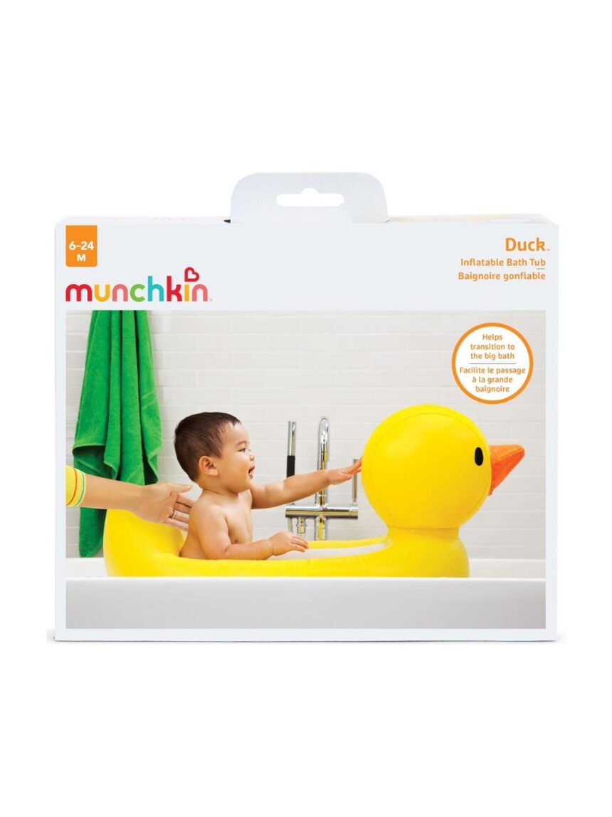 Munchkin φουσκωτή μπανιέρα παπάκι με ένδειξη θερμοκρασίας 6-24m 11054 - Munchkin