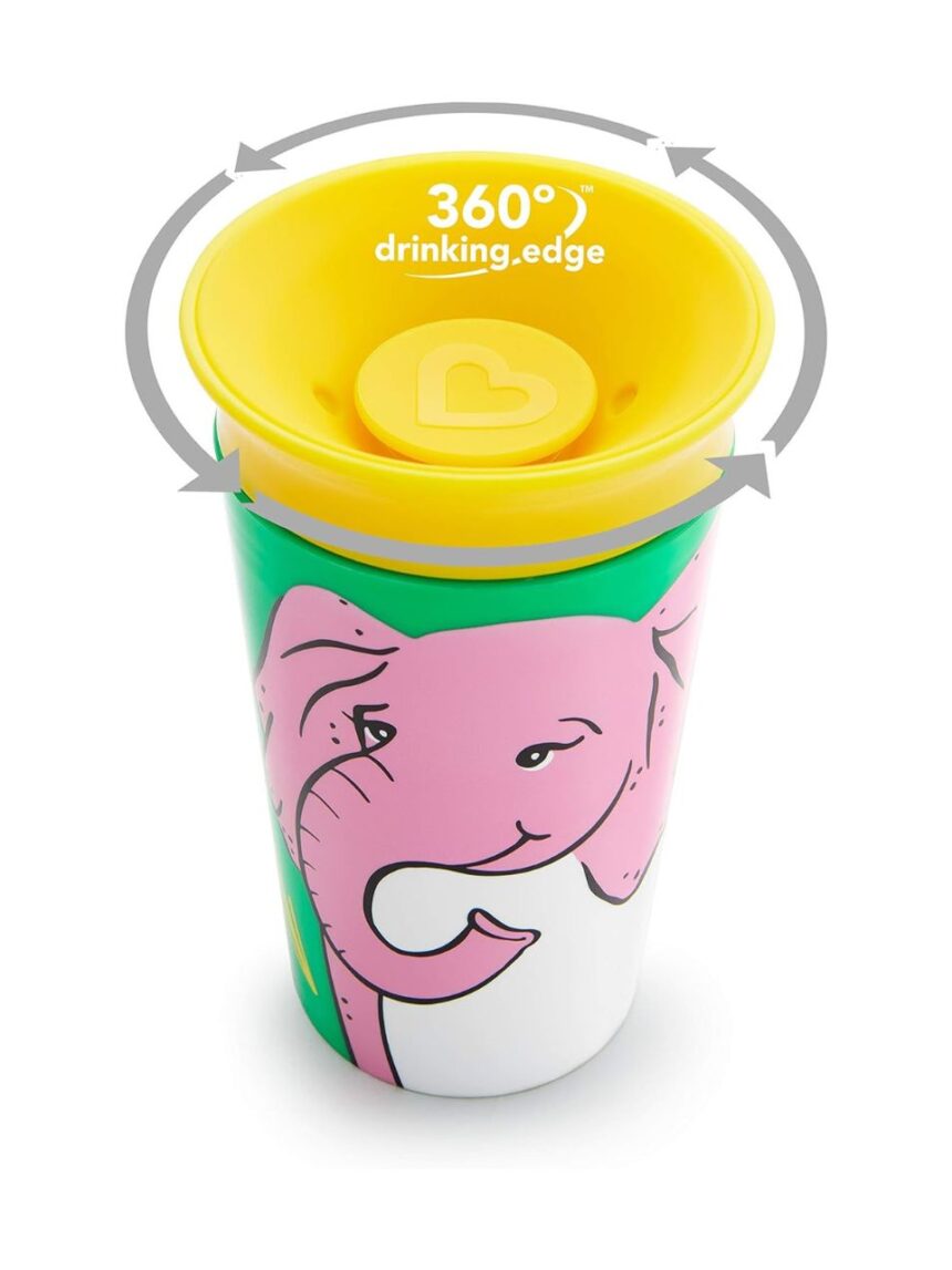 Munchkin ποτηράκι miracle 360˚ sippy 266ml ελέφαντας - Munchkin