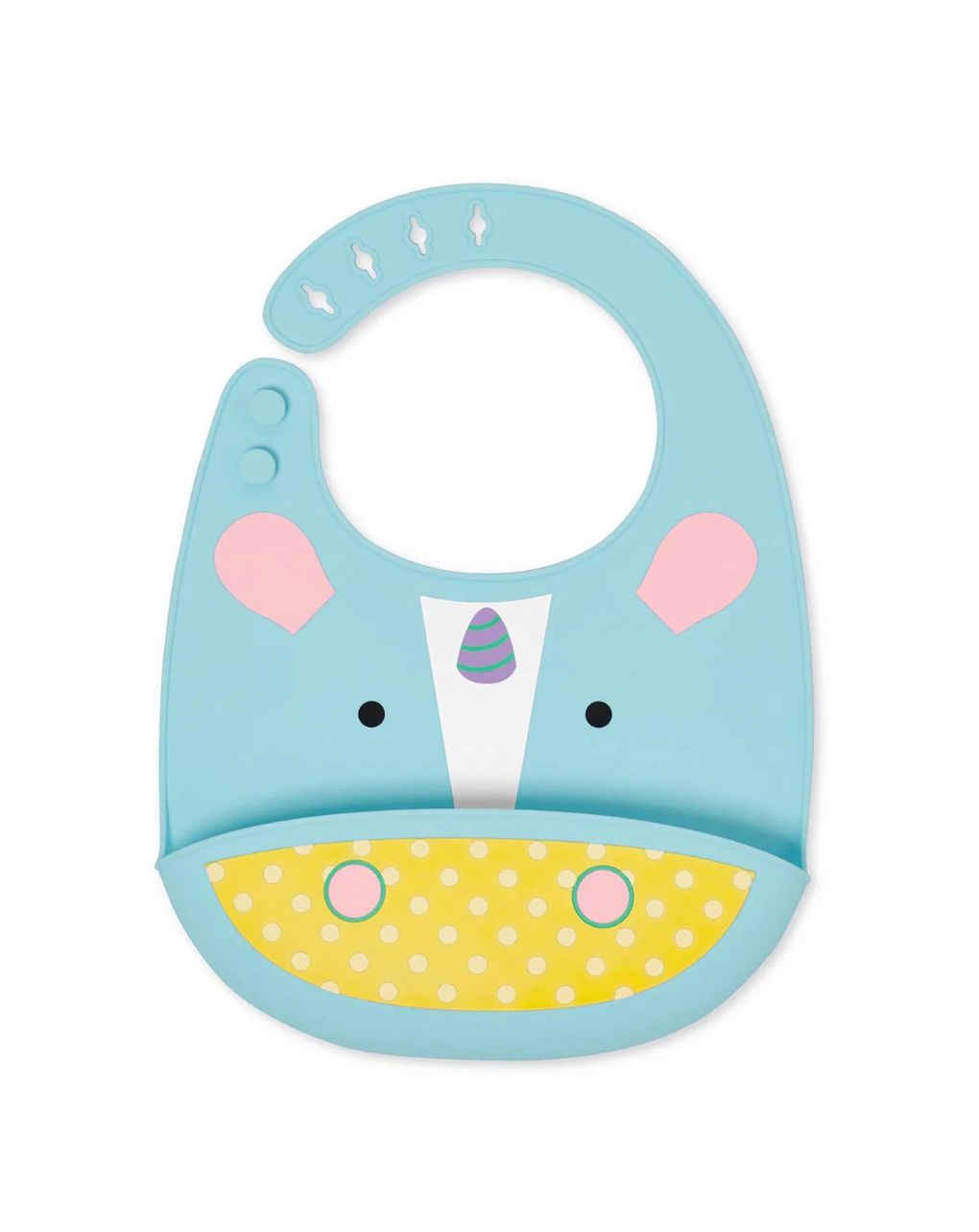 Skip hop zoo fold & go σαλιάρα σιλικόνης unicorn 29-2904002-06 - SKIP HOP