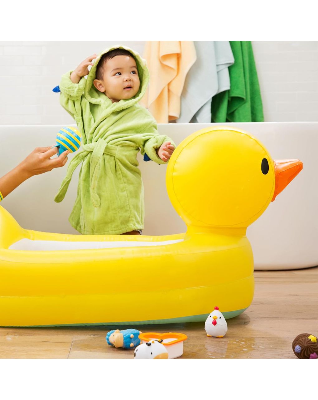 Munchkin φουσκωτή μπανιέρα παπάκι με ένδειξη θερμοκρασίας 6-24m 11054 - Munchkin