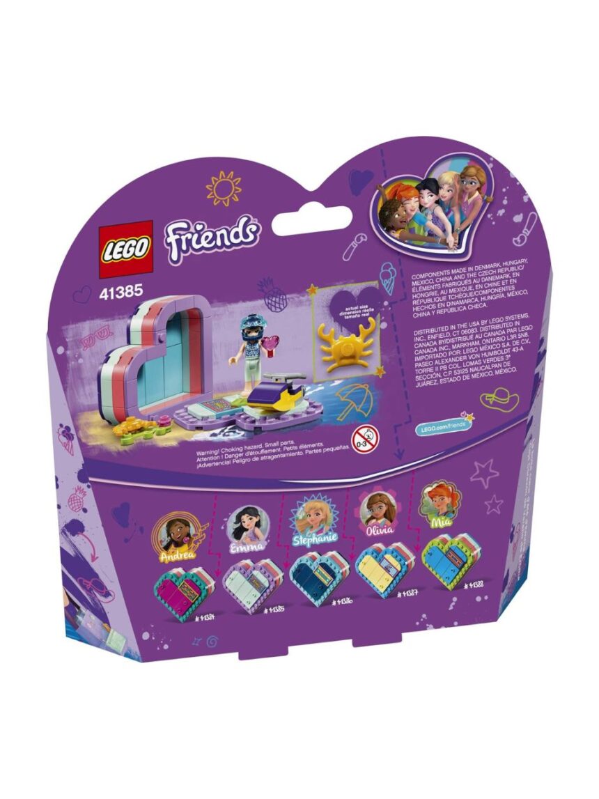 Lego friends καλοκαιρινό κουτί-καρδιά της έμμα 41385 - Lego, Lego Friends