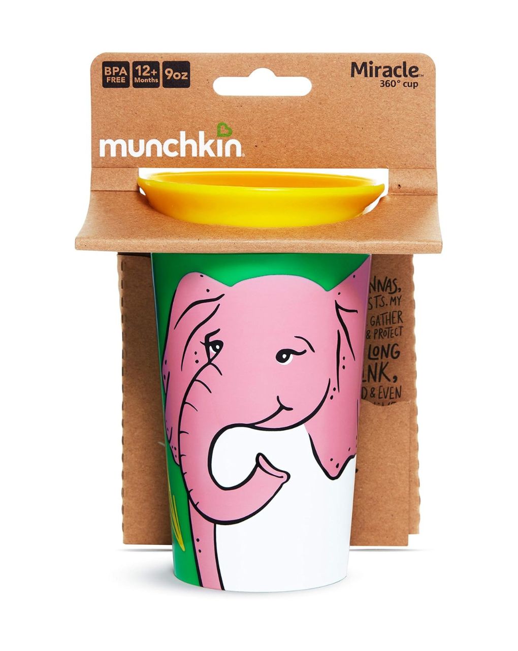 Munchkin ποτηράκι miracle 360˚ sippy 266ml ελέφαντας - Munchkin