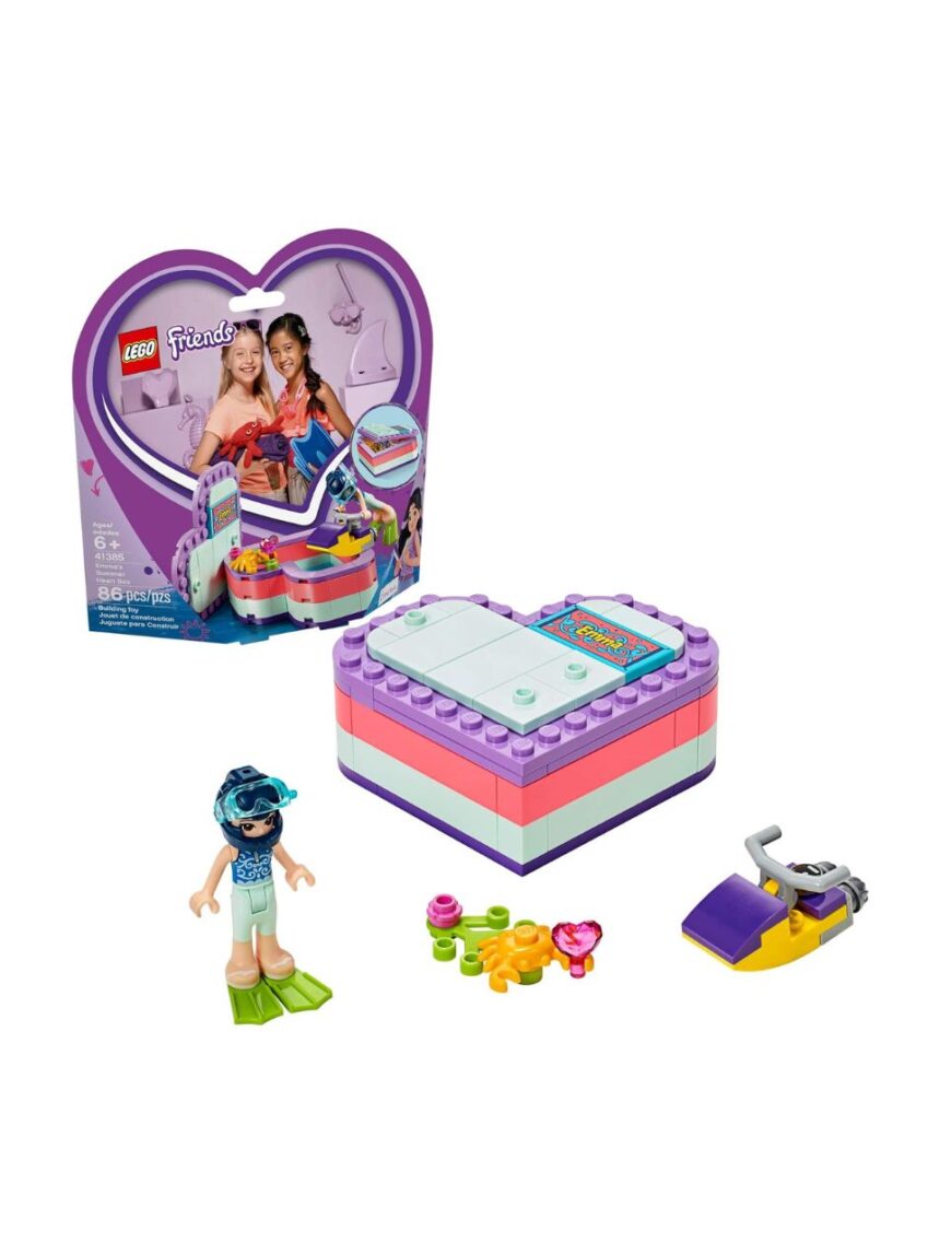 Lego friends καλοκαιρινό κουτί-καρδιά της έμμα 41385 - Lego, Lego Friends
