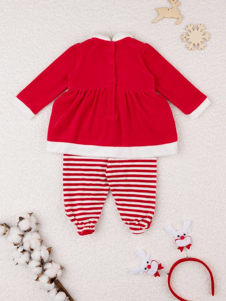 βρεφικό χριστουγεννιάτικο φορμάκι αγιοβασιλίτσα για κορίτσι - Prénatal