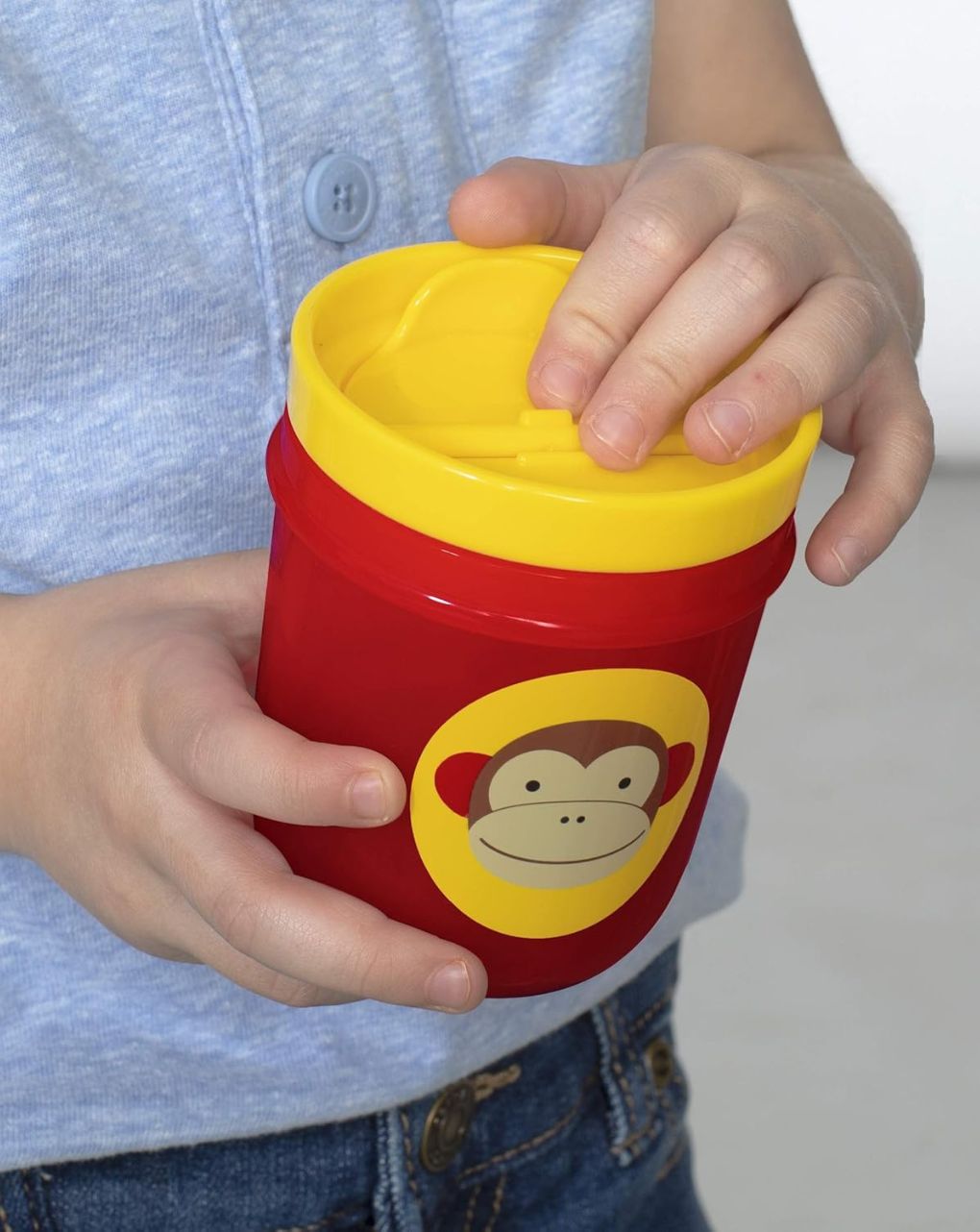 Skip hop zoo ποτηράκια με καπάκι 2σε1 207ml monkey/dog 29-2903023-03 - SKIP HOP