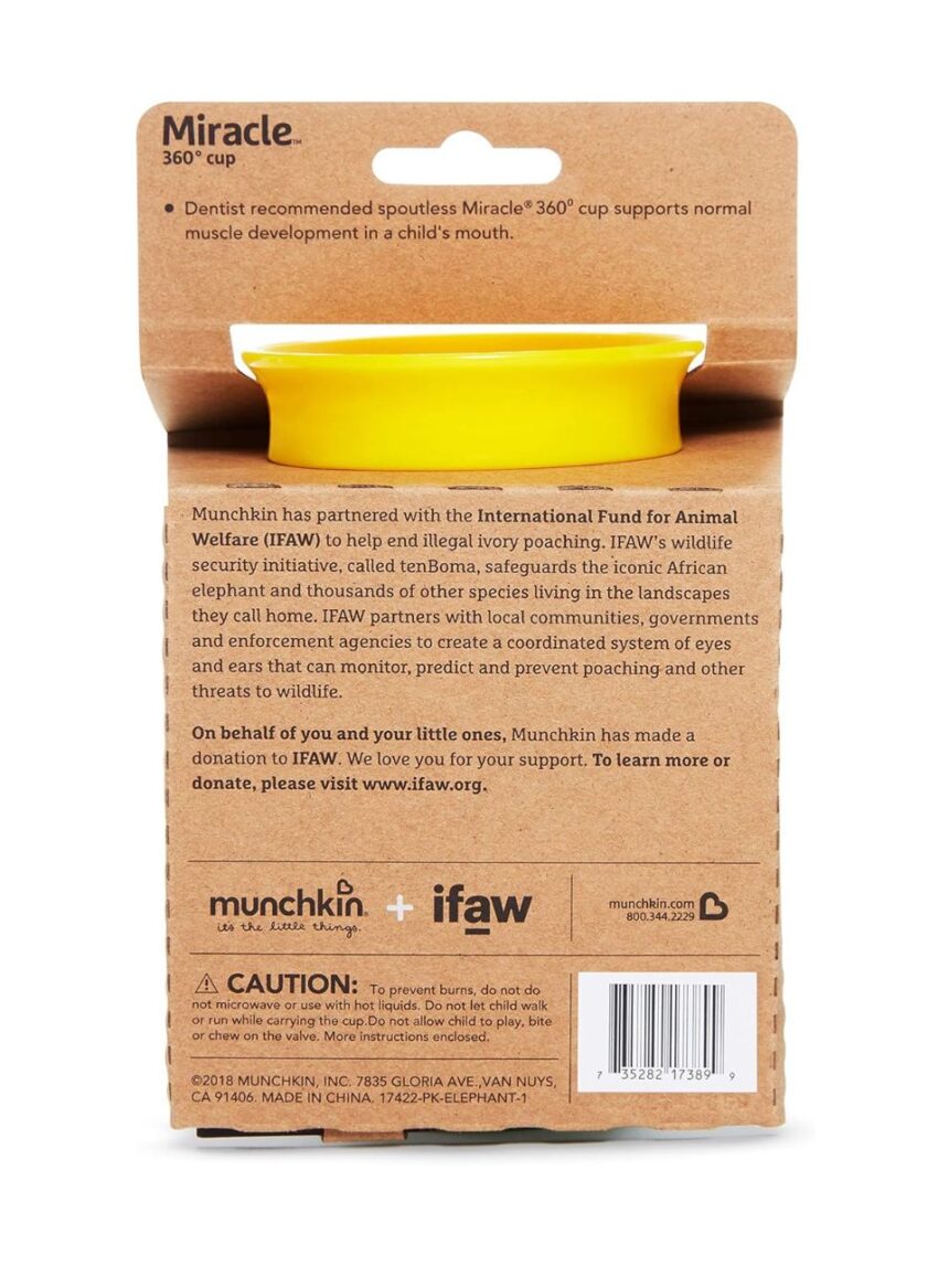 Munchkin ποτηράκι miracle 360˚ sippy 266ml ελέφαντας - Munchkin