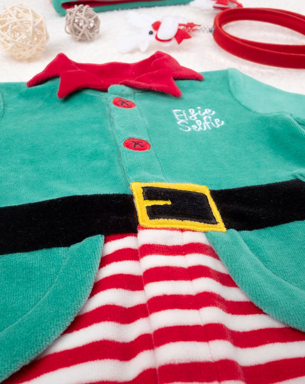 βρεφικό χριστουγεννιάτικο φορμάκι ξωτικό unisex - Prénatal