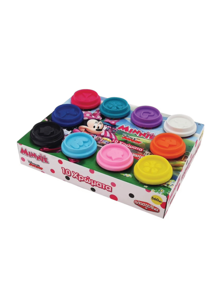 πλαστελίνα 10 βαζάκια πλαστελίνης σε κουτάκι minnie 1045-03575 - Disney