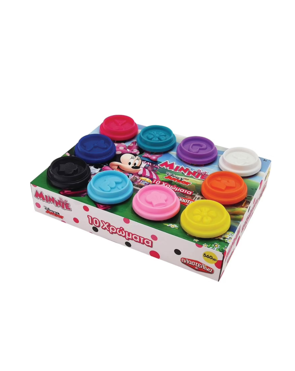 πλαστελίνα 10 βαζάκια πλαστελίνης σε κουτάκι minnie 1045-03575 - Disney