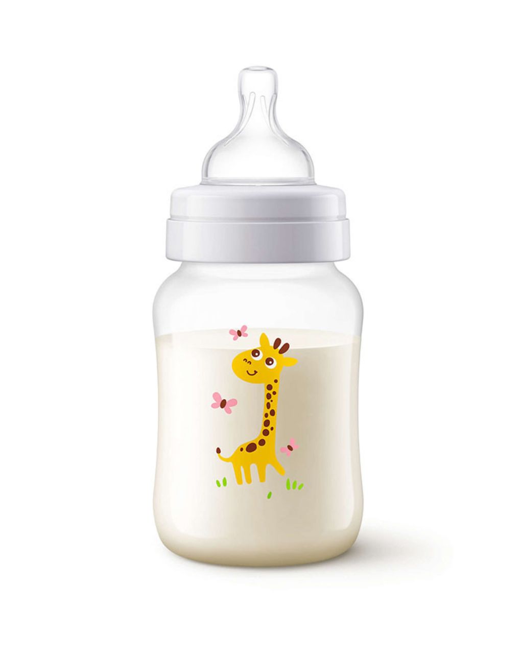 Philips avent πλαστικό μπιμπερό anti-colic 260ml 1m+ giraffe, scf821/12 - Philips Avent