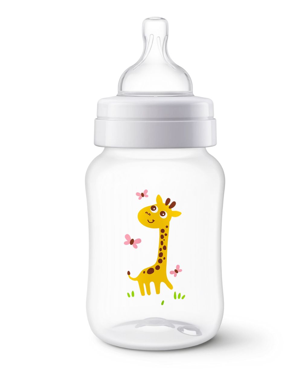 Philips avent πλαστικό μπιμπερό anti-colic 260ml 1m+ giraffe, scf821/12 - Philips Avent