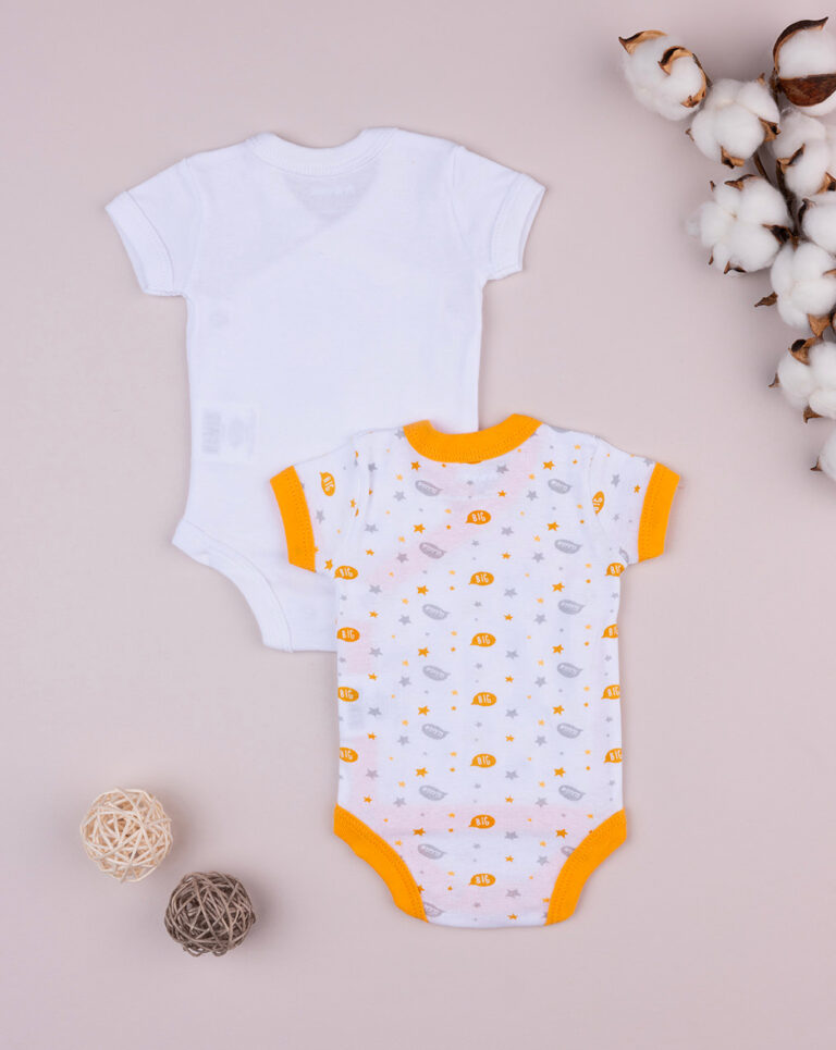 βρεφικά κορμάκια πακέτο x2 με ζωάκια unisex - Prénatal