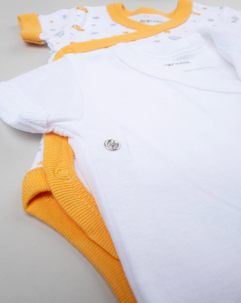 βρεφικά κορμάκια πακέτο x2 με ζωάκια unisex - Prénatal