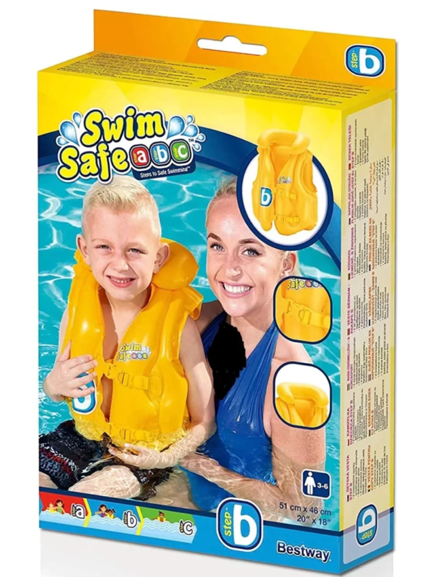 Bestway γιλέκο σωσίβιο swim safe baby 51x46 - Bestway