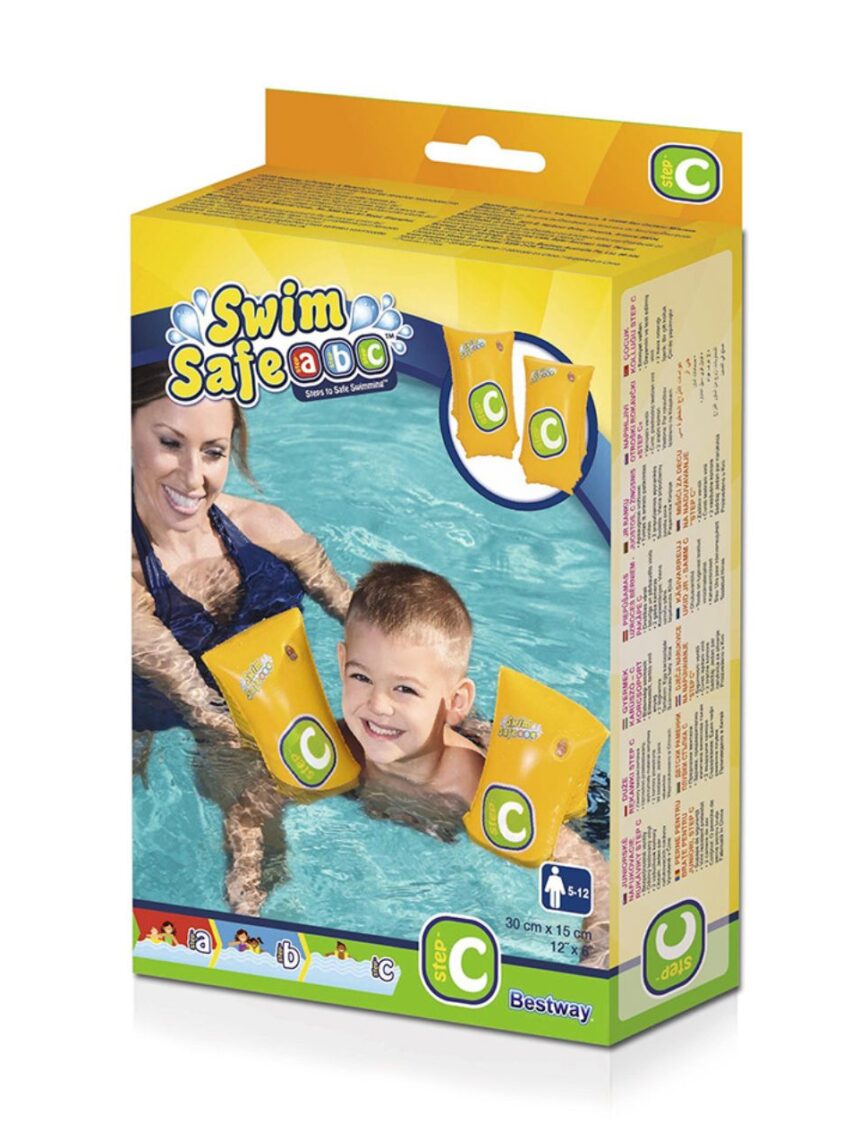 Bestway μπρατσάκια swim safe abc step c 30x15cm - Bestway