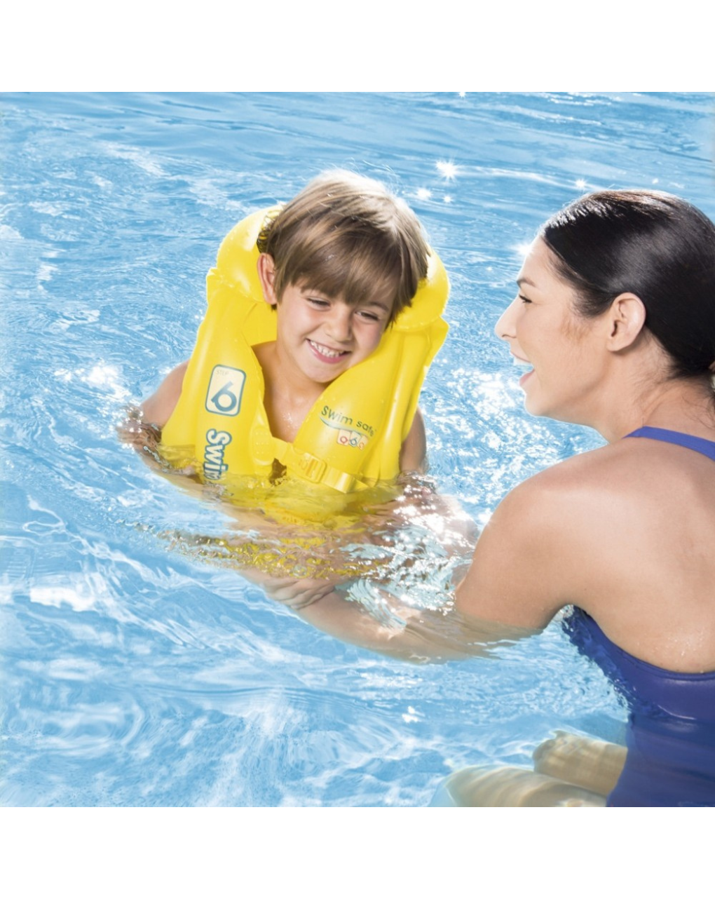 Bestway γιλέκο σωσίβιο swim safe baby abc step b 51x46cm - Bestway