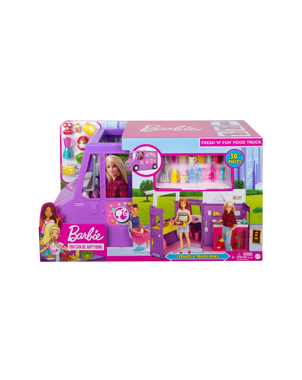 Mattel barbie fresh n fun food truck καντίνα gmw07 - BARBIE