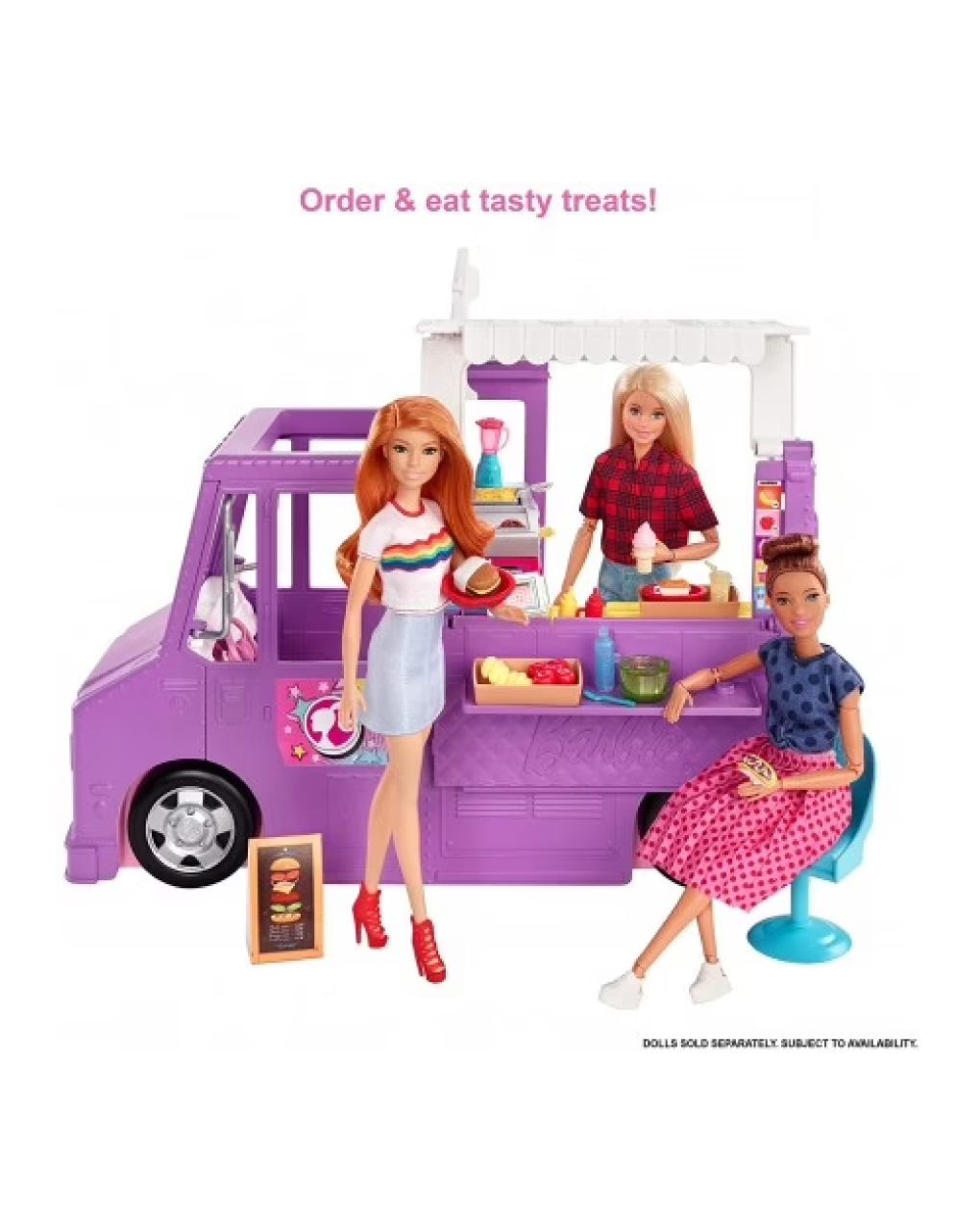 Mattel barbie fresh n fun food truck καντίνα gmw07 - BARBIE