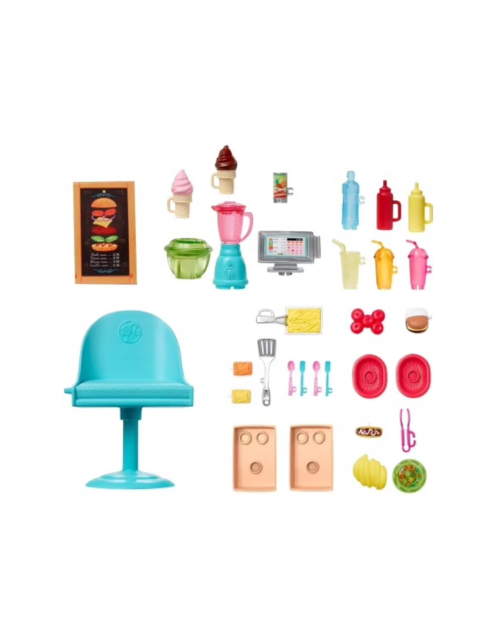 Mattel barbie fresh n fun food truck καντίνα gmw07 - BARBIE