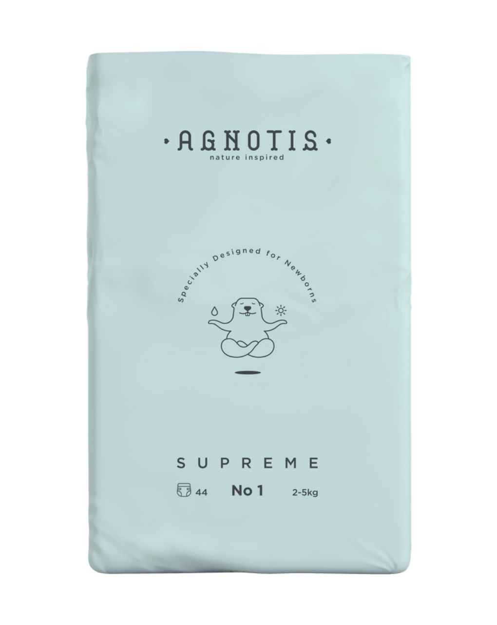 Agnotis supreme βρεφικές πάνες no 1 (2-5kg) 44τμχ a1 - Agnotis