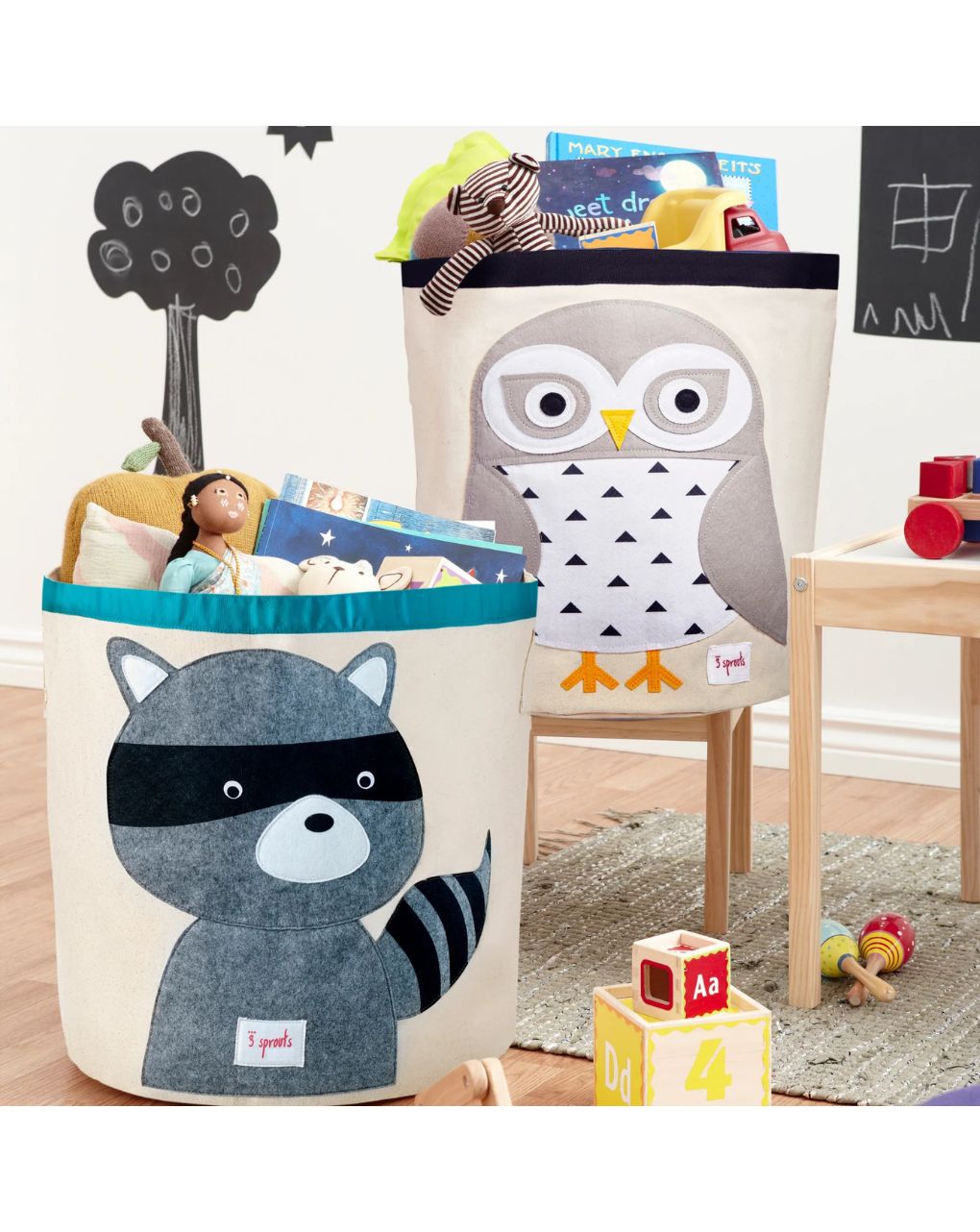 3sprouts καλάθι αποθήκευσης owl 0317-ibnsno - 3 sprouts