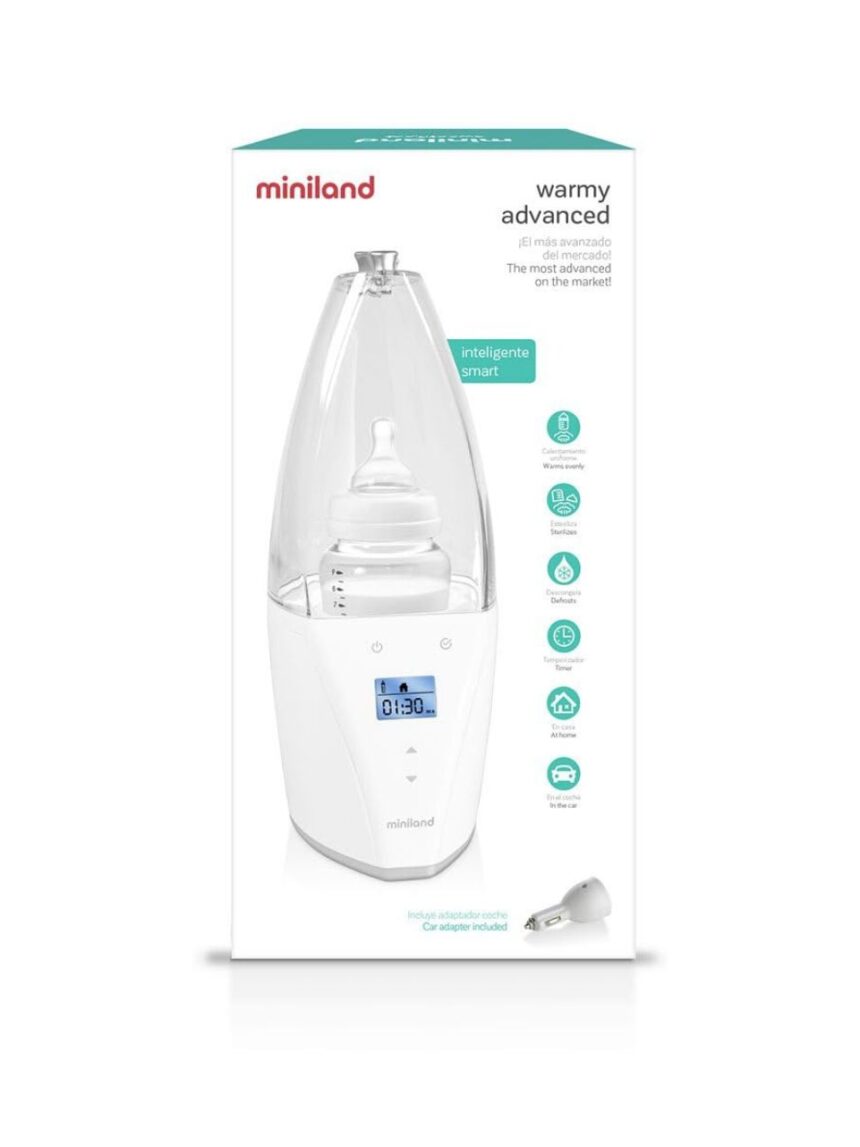 Miniland θερμαντήρας μπιμπερό warmy advanced silver ml89150 - Miniland