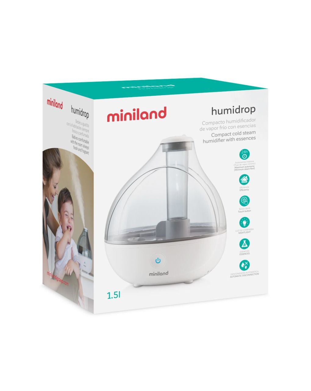 Miniland υγραντήρας humidrop 1.5l ml89173 - Miniland