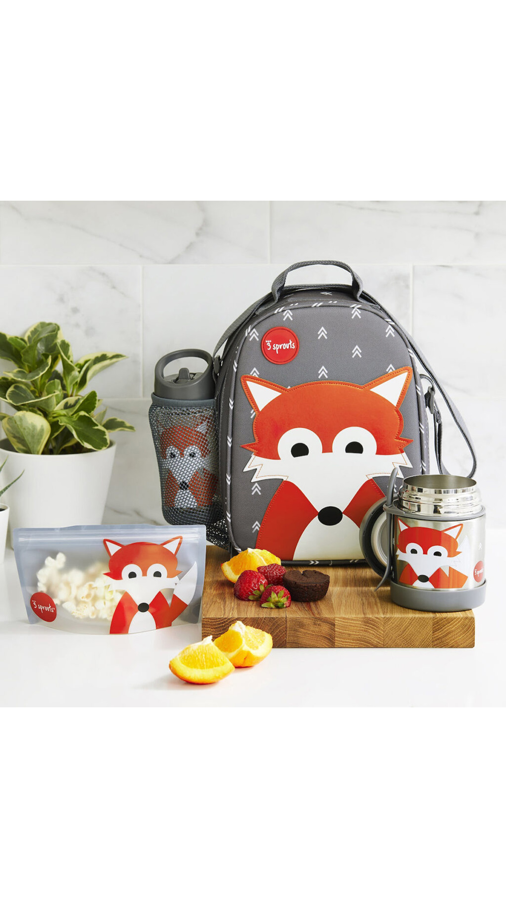 3sprouts lunch bag fox - 3 sprouts