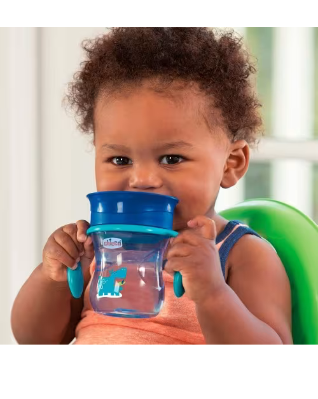 Chicco εκπαιδευτικό ποτήρι perfect 360◦ 200ml 12m+ μπλε f04-06951-20-01 - Chicco