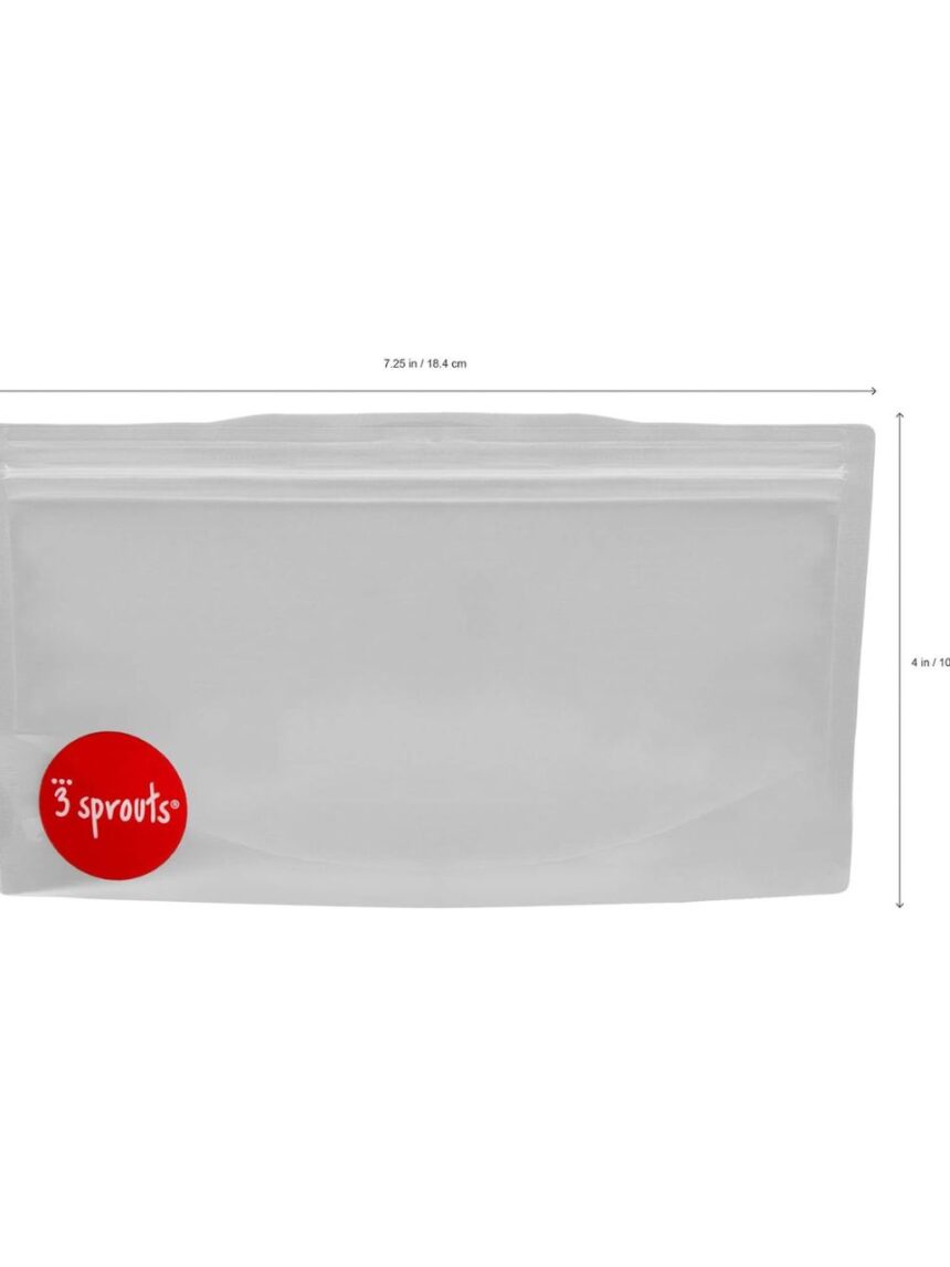 3sprouts θήκες σνακ-bag fox (2 τμχ) - 3 sprouts
